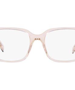 اطار طبي PRADA للنساء مستطيل لون وردي شفاف - PR17ZV 15J1O1