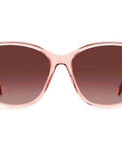 نظارة شمسية CAROLINA HERRERA للنساء مربع لون أحمر شفاف - CH 0061/S C19/3X