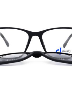نظارة طبية مع عدسات شمسي DIFINITY للأطفال مستطيل لون أسود - 7051 C9