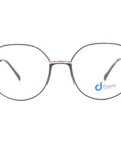 اطار طبي DIFINITY للنساء دائري لون فضي - 0715 C6
