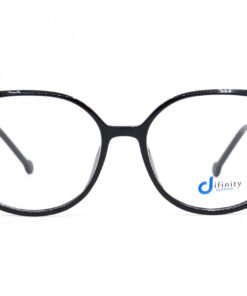 اطار طبي DIFINITY للنساء مضلع لون أسود و ذهبي - YY9800 C1