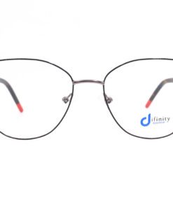 اطار طبي DIFINITY للنساء كات آي لون رمادي غامق و أسود - YM11015 C1
