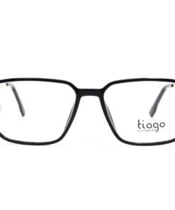 اطار طبي TIAGO مع عدسات حماية من الأشعة الزرقاء للرجال مربع لون أسود و ذهبي - RY22660 C1