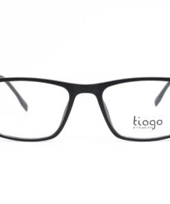 اطار طبي TIAGO مع عدسات حماية من الأشعة الزرقاء للرجال والنساء مستطيل لون أسود و فضي - RY22676 C2