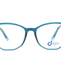 اطار طبي DIFINITY مع عدسات حماية من الأشعة الزرقاء للنساء كات آي تركواز - YX0670 C3
