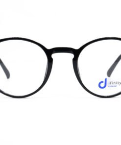 اطار طبي DIFINITY مع عدسات حماية من الأشعة الزرقاء للرجال والنساء دائري لون أسود - 8865 C1