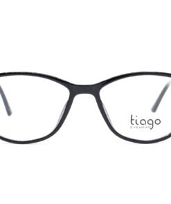 اطار طبي TIAGO مع عدسات حماية من الأشعة الزرقاء للنساء كات آي لون أسود و ذهبي - RY22625 C1