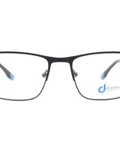اطار طبي DIFINITY مع عدسات حماية من الأشعة الزرقاء للرجال مستطيل لون أسود - YY9016 C6