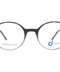 اطار طبي DIFINITY مع عدسات حماية من الأشعة الزرقاء للرجال والنساء دائري لون تدرج الأسود - HA127 C2