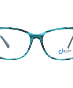 اطار طبي DIFINITY مع عدسات حماية من الأشعة الزرقاء للنساء كات آي تركواز - 530406 C4