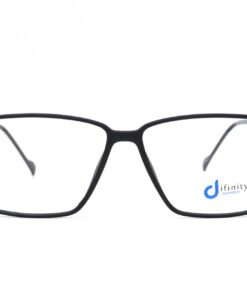 اطار طبي DIFINITY مع عدسات حماية من الأشعة الزرقاء للرجال مستطيل لون أسود - IP15025 C2