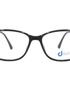 اطار طبي DIFINITY مع عدسات حماية من الأشعة الزرقاء للنساء كات آي لون أسود و ذهبي - IP15038 C1