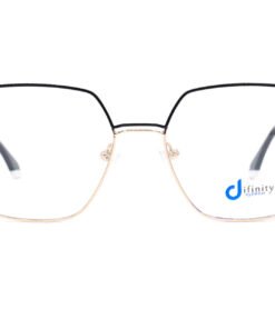 اطار طبي DIFINITY للنساء مربع لون أسود و ذهبي - YY9524 C1