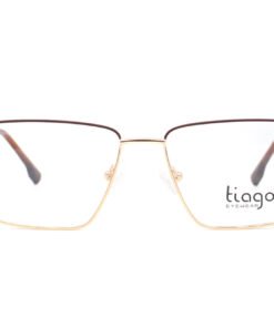 اطار طبي TIAGO للرجال مستطيل لون ذهبي و بني - RY22690 C3