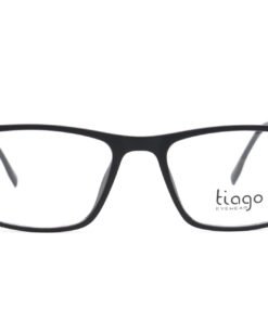 اطار طبي TIAGO للرجال والنساء مستطيل لون أسود و فضي - RY22633 C2