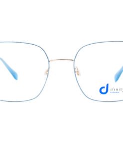 اطار طبي DIFINITY للنساء مربع لون فضي و أزرق - Z857 C6
