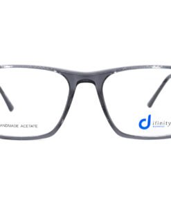 اطار طبي DIFINITY للرجال مستطيل لون شفاف و أسود - HA117 C4