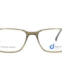 اطار طبي DIFINITY للرجال مستطيل لون بيج شفاف - HA102 C7