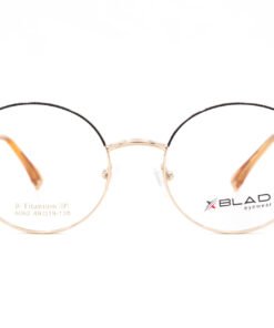 اطار طبي XBLAD للنساء بيضاوي لون ذهبي و أسود - 6062 C4