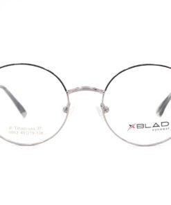 اطار طبي XBLAD للنساء بيضاوي لون فضي و أسود - 6062 C2