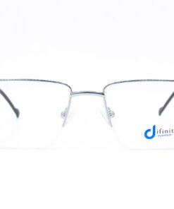 اطار طبي DIFINITY للرجال مستطيل لون أسود و فضي - 12268 C5
