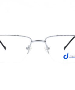 اطار طبي DIFINITY للرجال مستطيل لون فضي و أسود - IP243 C5