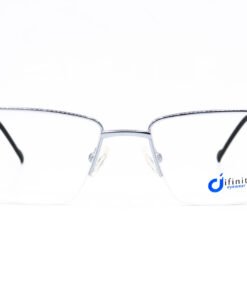 اطار طبي DIFINITY للرجال مستطيل لون فضي و أسود - IP586 C5