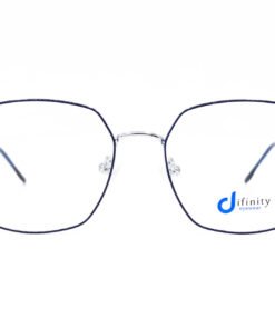 اطار طبي DIFINITY للنساء مربع لون أزرق و فضي - 12280 C7