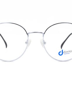 اطار طبي DIFINITY للرجال والنساء دائري لون فضي - 615 C5