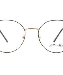 اطار طبي XBLAD للنساء دائري لون أسود و ذهبي - RS014 C4
