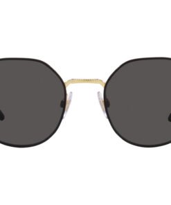 نظارة شمسية DOLCE&GABBANA للرجال والنساء مضلع لون ذهبي - DG2286 287