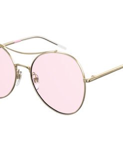 نظارة شمسية TOMMY HILFIGER للنساء دائري لون ذهبي - TH 1668/S EYR/Q4