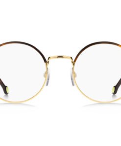 اطار طبي TOMMY HILFIGER للنساء دائري لون نمري و ذهبي - TH 1838 06J/21