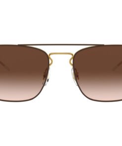 نظارة شمسية RAYBAN للرجال مستطيل لون بني و ذهبي - RB3588 905513