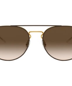 نظارة شمسية RAYBAN للرجال والنساء مستطيل لون بني و ذهبي - RB3589 905513