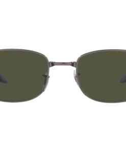 نظارة شمسية RAYBAN للرجال مستطيل لون رمادي غامق - RB3690 00431