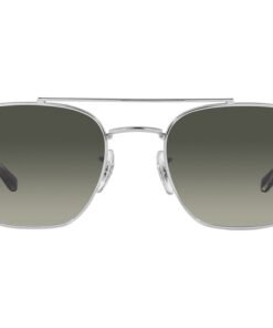 نظارة شمسية RAYBAN للرجال والنساء مستطيل لون فضي - RB3707 00371