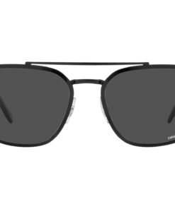 نظارة شمسية RAYBAN للرجال مستطيل لون أسود - RB3708 2K8