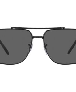 نظارة شمسية RAYBAN للرجال مستطيل لون أسود - RB3796 002B1