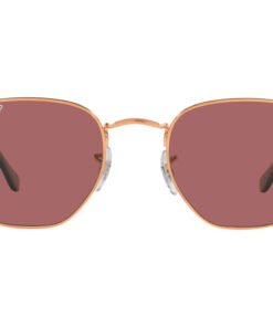 نظارة شمسية RAYBAN للنساء مربع لون ذهبي و وردي - RB3548N 9202AF