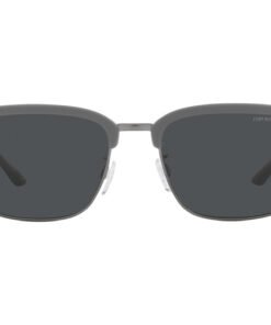نظارة شمسية EMPORIO ARMANI للرجال مستطيل لون فضي - EA4180 542487