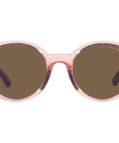 نظارة شمسية EMPORIO ARMANI للنساء دائري لون وردي شفاف - EA4185 554473