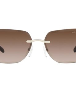 نظارة شمسية MICHEL KORS للنساء مستطيل لون ذهبي فاتح - MK1122B 101413