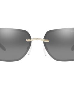 نظارة شمسية MICHEL KORS للنساء مستطيل لون ذهبي فاتح - MK1122B 101488