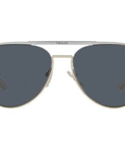نظارة شمسية PRADA للرجال آفياتو لون ذهبي فاتح - PR54ZS 17F09T