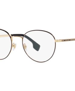 اطار طبي VERSACE للرجال دائري لون أسود و ذهبي - VE1279 1436