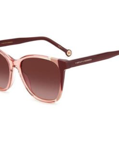 نظارة شمسية CAROLINA HERRERA للنساء مربع لون أحمر شفاف - CH 0061/S C19/3X