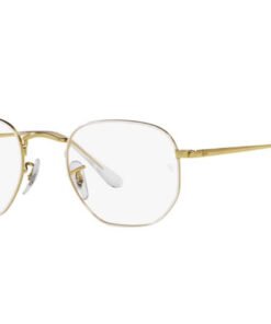 اطار طبي RAYBAN للرجال والنساء مربع لون أبيض و ذهبي - RX6448 3104