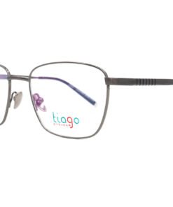 اطار طبي TIAGO للرجال مستطيل لون رمادي غامق - SW10012 C3