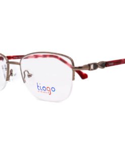 اطار طبي TIAGO للنساء بيضاوي لون برونز و أحمر - IP669 C2